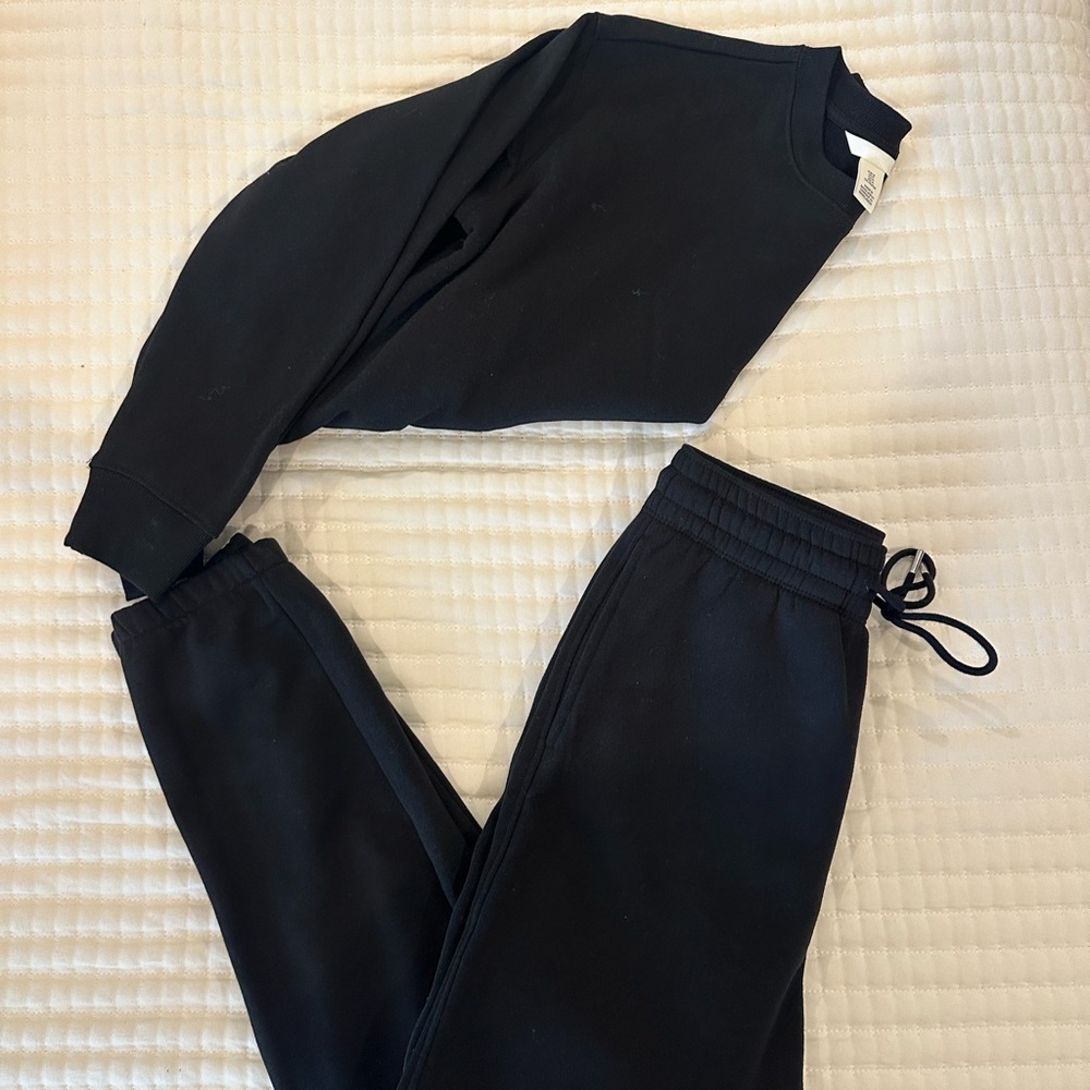 H&M Charcoal Sweats set